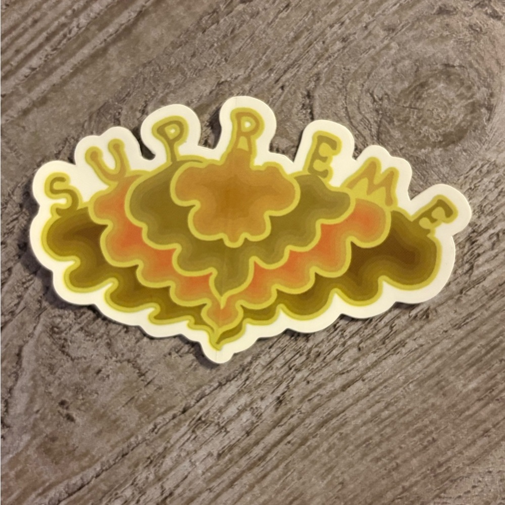 Supreme Sticker Vintage Green Design